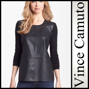 | Vince Camuto | perforated-front top |
